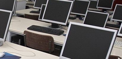 Training classroom and computers

